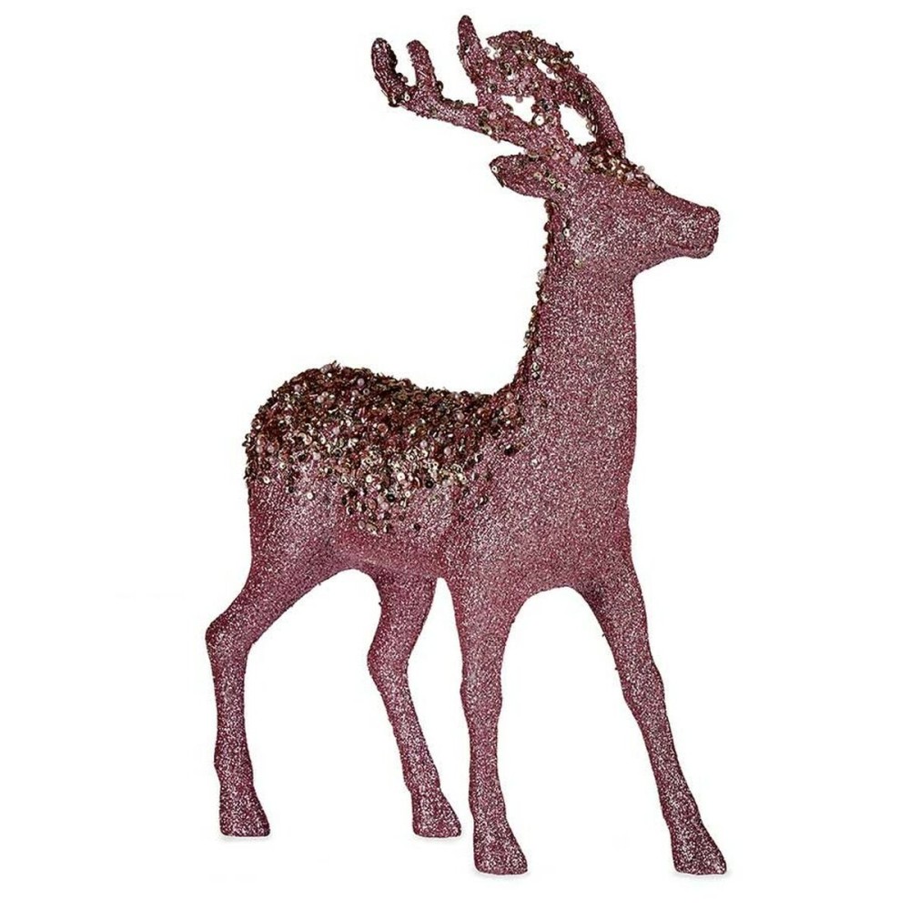 Christmas Reindeer Krist+ 7059/18-WDP2-2 Pink Christmas Reindeer 15 x 45 x 30 cm (8 Units)