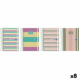 Agenda Oxford COLOR BLOCK 1/8 12 x 18 cm 2025-2026 (8 Unités)