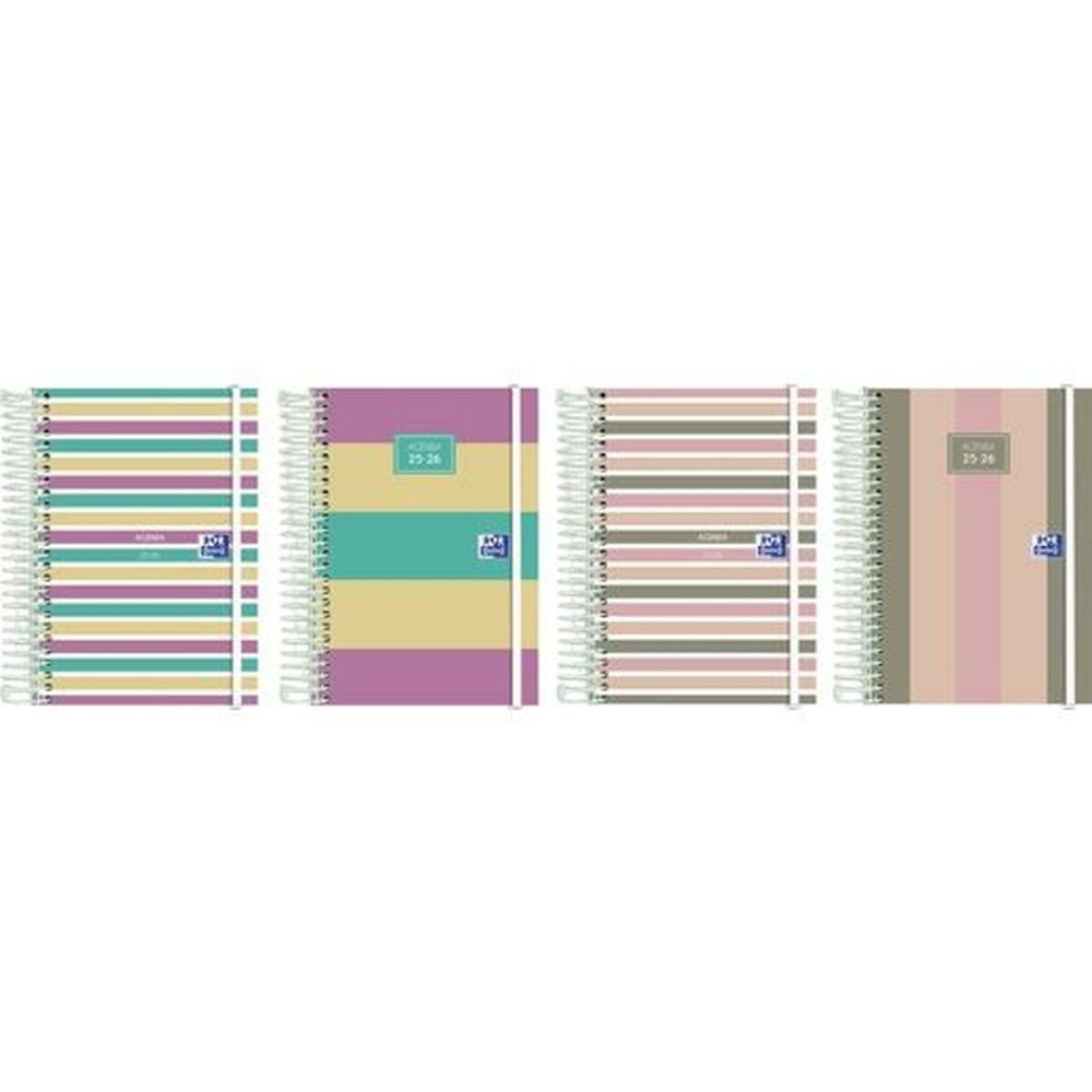 Agenda Oxford COLOR BLOCK 1/8 12 x 18 cm 2025-2026 (8 Unités)