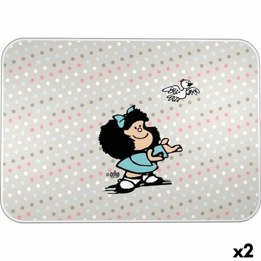 Schutzmatte Mafalda BIRD Bunt PVC 47 x 33 cm Desktop (2 Stück)