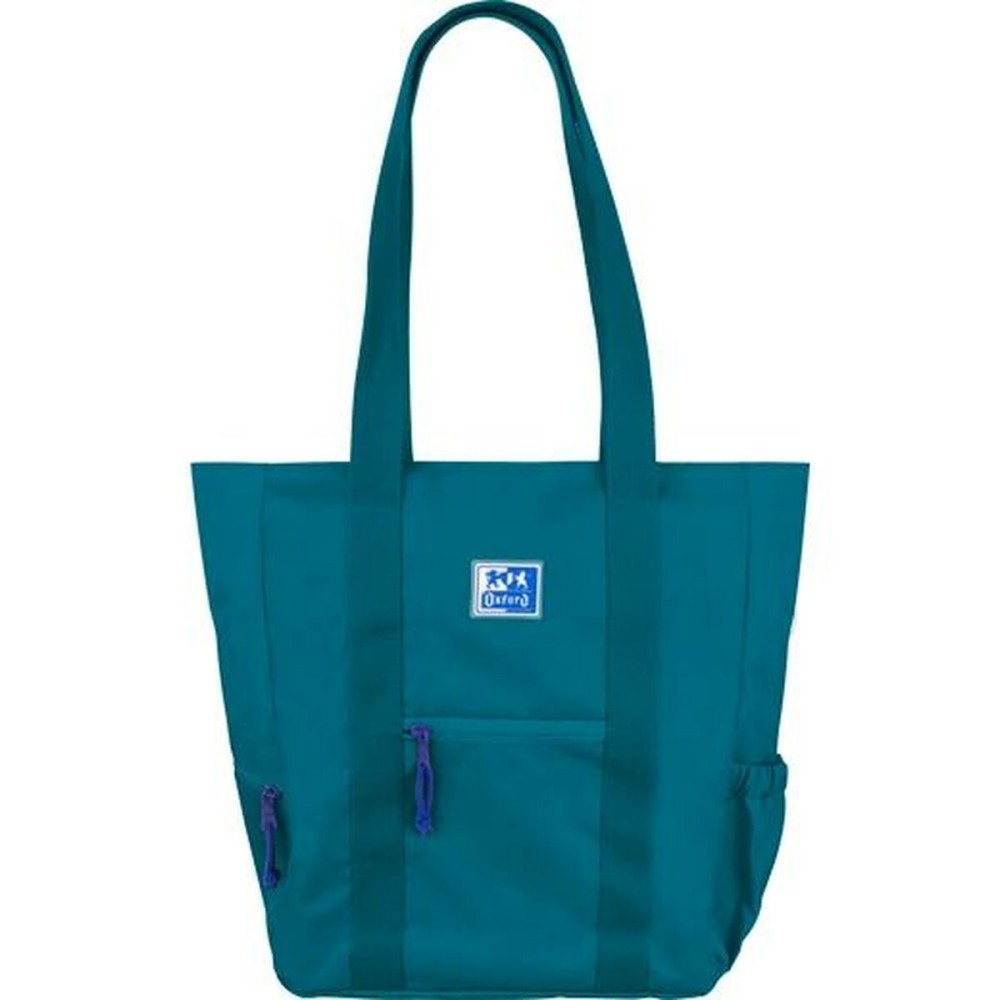 Bag Oxford B-TRENDY AQUA Blue 34 x 31 x 12 cm (5 Units)