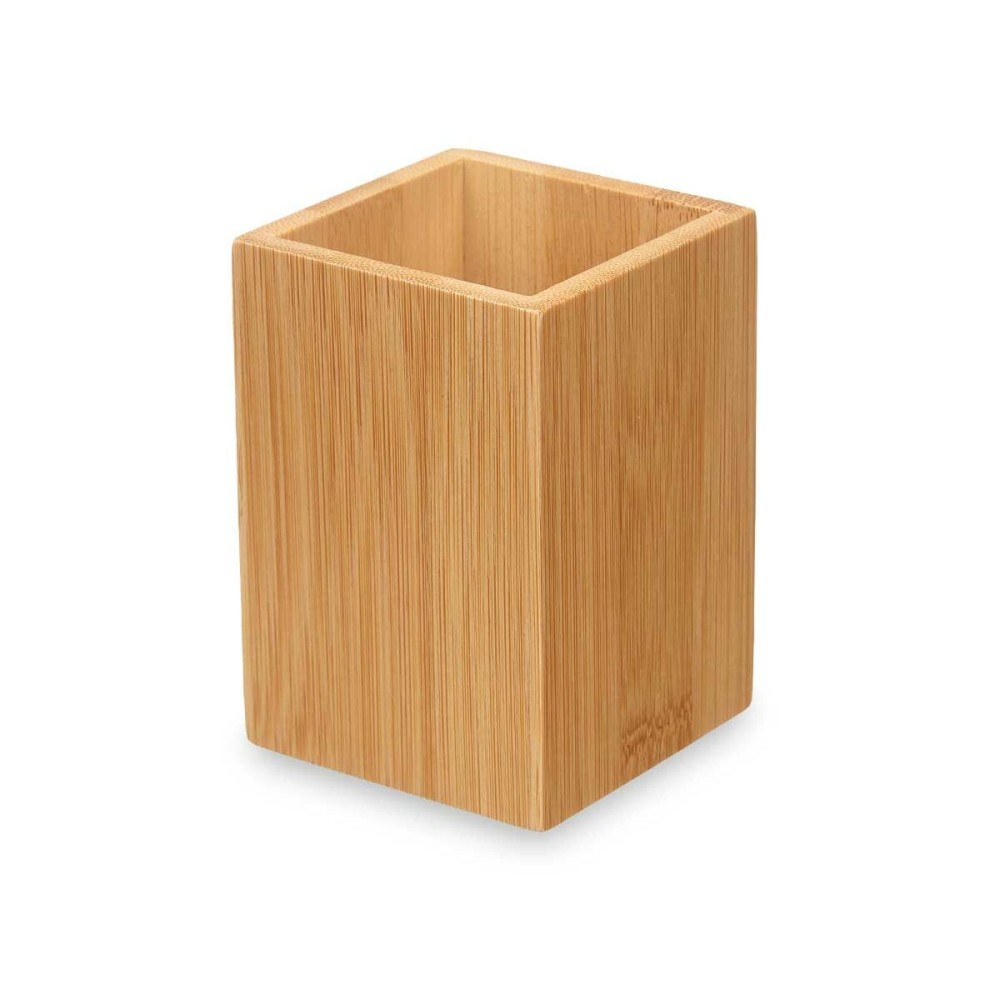 Zahnbürstenhalter Berilo B7490-3 natürlich Bambus Kunststoff 6,8 x 9,7 x 6,8 cm (24 Stück)