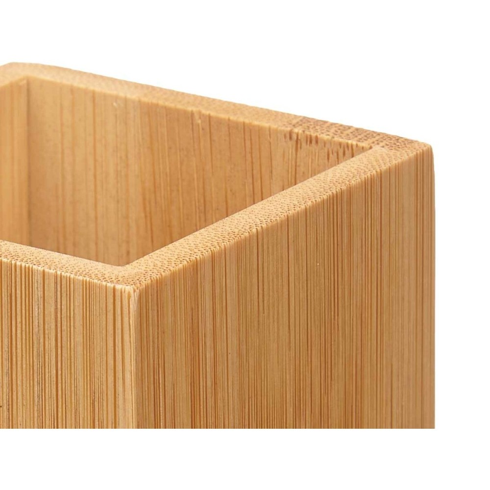 Zahnbürstenhalter Berilo B7490-3 natürlich Bambus Kunststoff 6,8 x 9,7 x 6,8 cm (24 Stück)