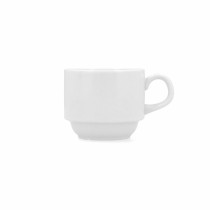 Ensemble de tasses à café Bidasoa Glacial Blanc Céramique 180 ml Café (6 Unités)