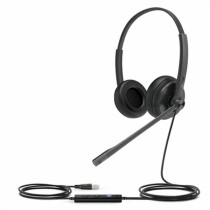 Kopfhörer mit Mikrofon Yealink UH34 DUAL TEAMS Schwarz