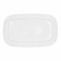 Plat à Gratin Bidasoa Glacial Blanc Céramique 36 x 21 cm (3 Unités) (Pack 3x)