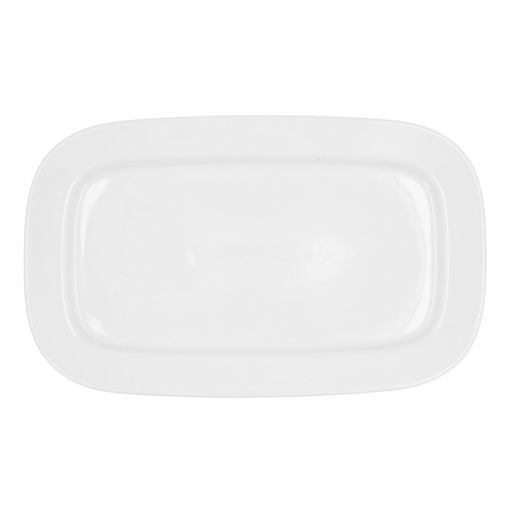 Kochschüssel Bidasoa Glacial Weiß aus Keramik 36 x 21 cm (3 Stück) (Pack 3x)