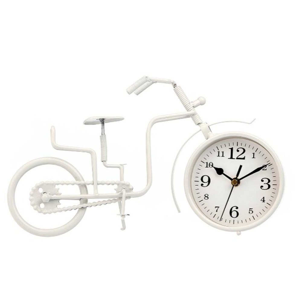 Horloge de table Gift Decor 917 Blanc Bicyclette (4 Unités)