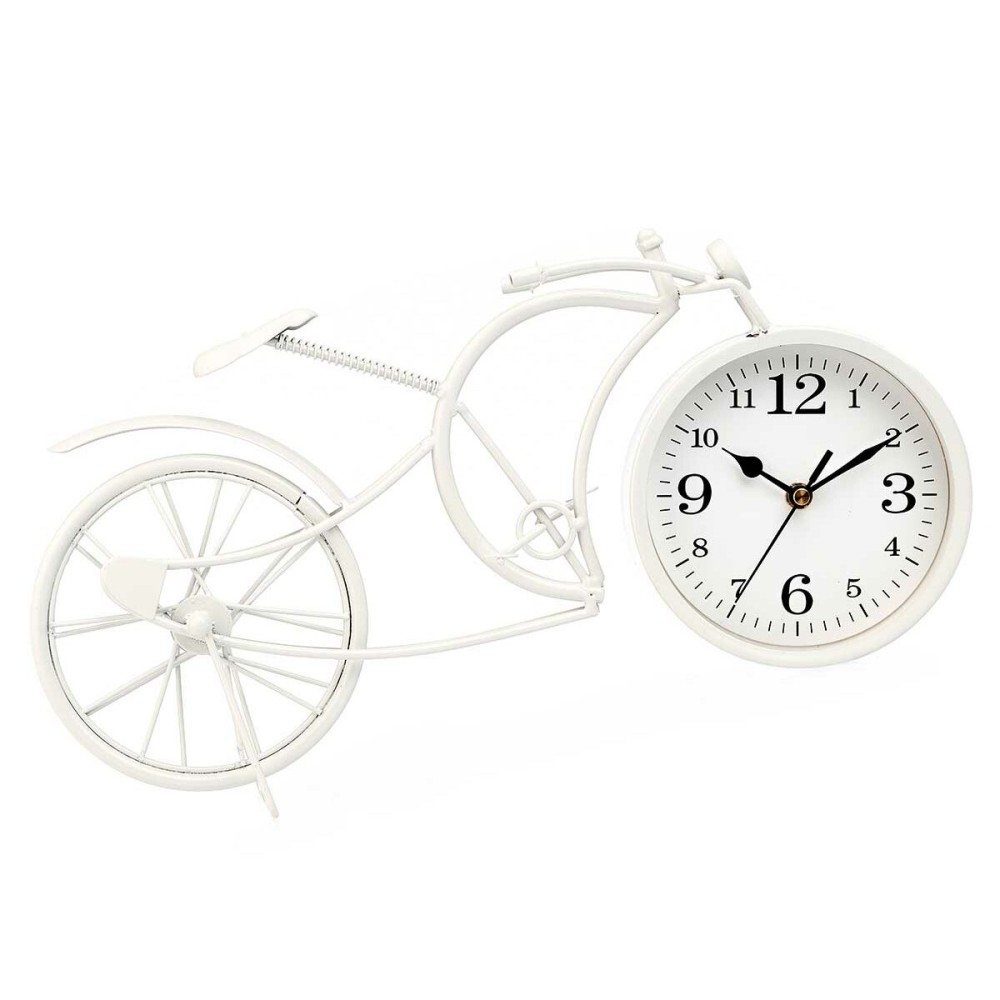 Horloge de table Gift Decor 919 Blanc Bicyclette (4 Unités)