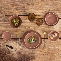 Bol pour Apéritifs Bidasoa Gio Marron Céramique 12 x 3 cm (12 Unités)
