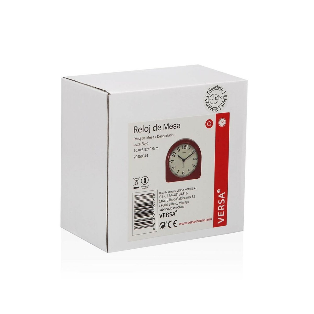 Horloge de table Versa Luxa Rouge