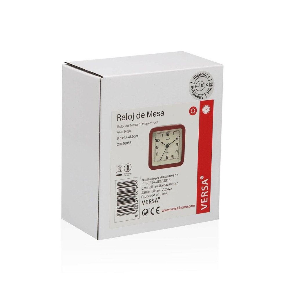 Horloge de table Versa Alvo Rouge