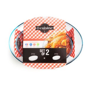 Auflaufformset für den Backofen Ô Cuisine 334SA06 Durchsichtig Glas