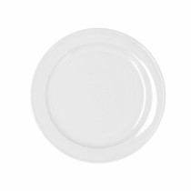 Flacher Teller Bidasoa Glacial Ala Estrch Weiß aus Keramik (6 Stück) (Pack 6x)