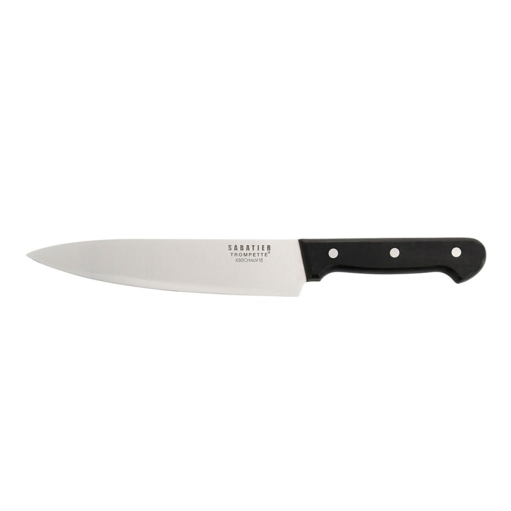 Chef Messer Sabatier Universal Schwarz Metall 20 cm (6 Stück)
