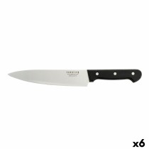 Chef Messer Sabatier Universal Schwarz Metall 20 cm (6 Stück)