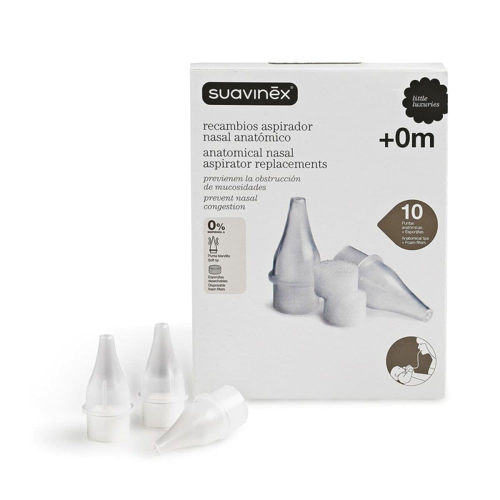 Pièces de rechange aspirateur nasal Suavinex Recambio Aspirador Nasal 10 Unités (10 Unités)