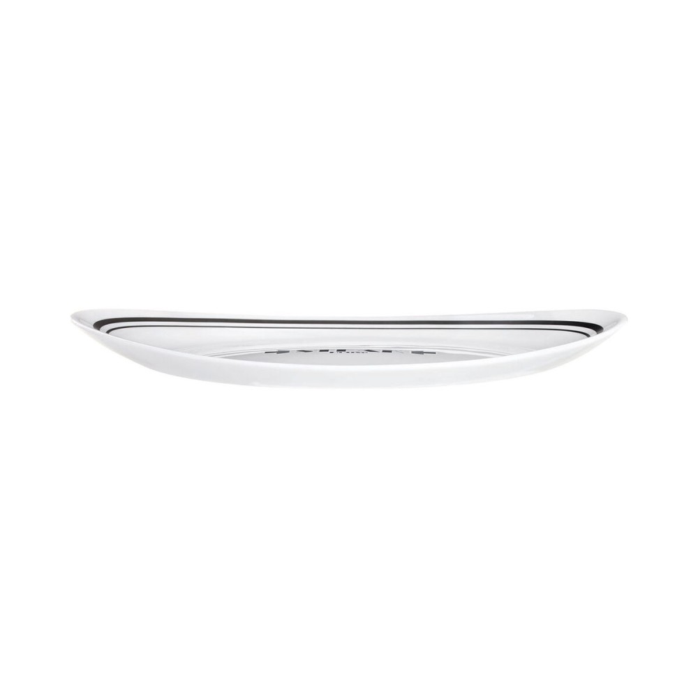 Flacher Teller Luminarc Friends Time Bistr Weiß/Schwarz Glas Ø 30 cm Fleisch (12 Stück)