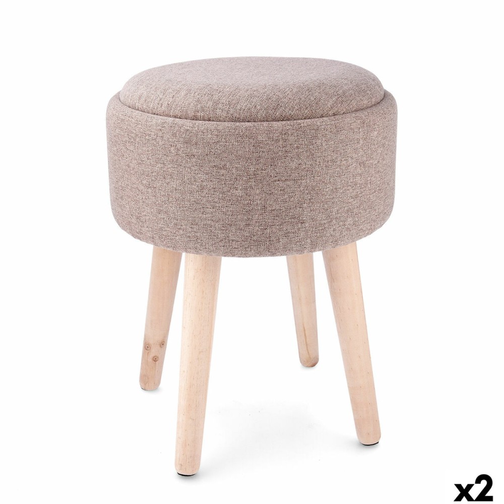 Hocker mit Stauraum Vinthera Moa Holz 34 x 34 x 45 cm (2 Stück)