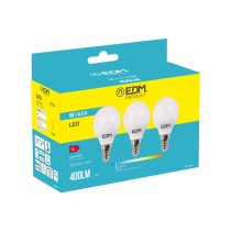 Packung mit 3 LED-Glühbirnen EDM G 5 W E14 400 lm Ø 4,5 x 8 cm (6400 K)