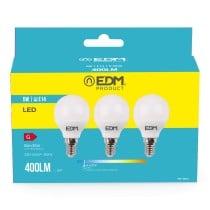 Pack of 3 LED bulbs EDM 98202 G 35 W 5 W 50 W E14 400 lm Ø 4,5 x 8 cm (6400 K)