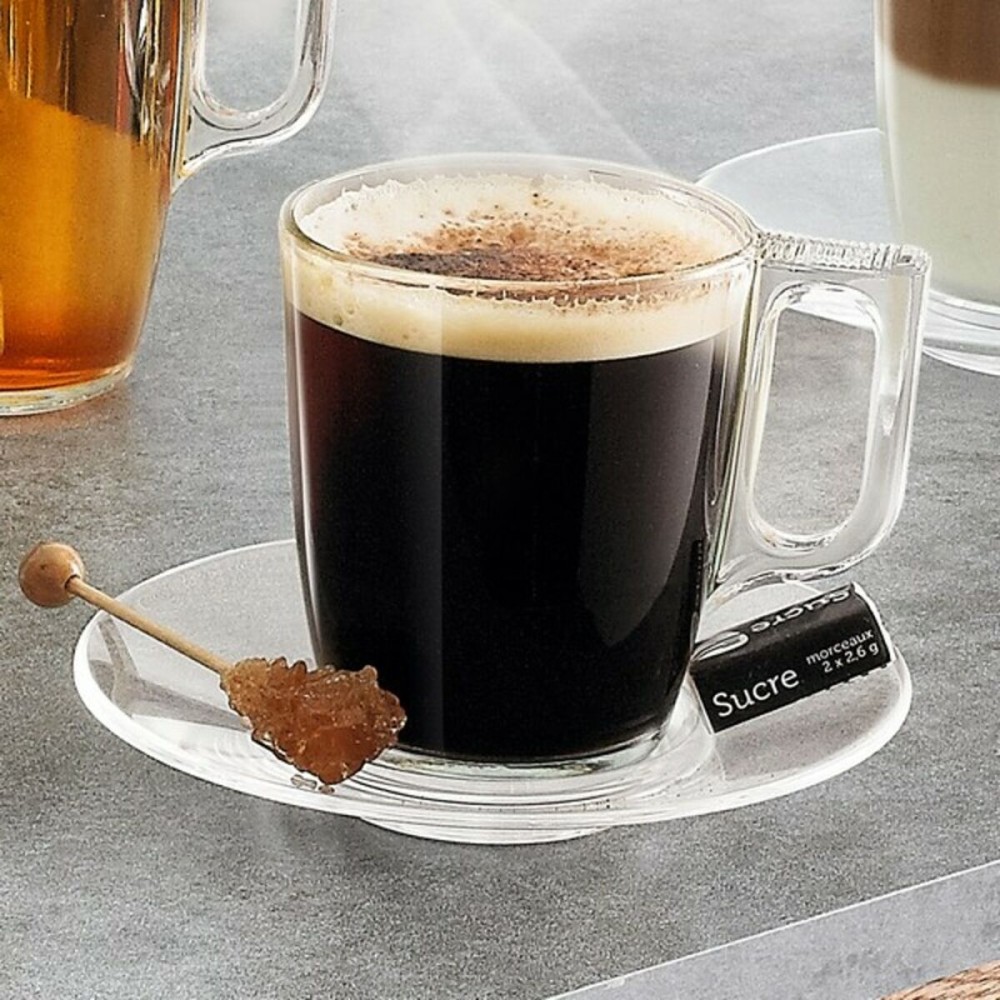 Satz von Kaffeetassen Luminarc Nuevo Durchsichtig Glas 90 ml 6 Stücke