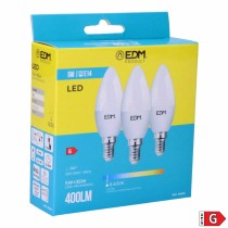 Packung mit 3 LED-Glühbirnen EDM G 5 W E14 400 lm Ø 3,6 x 10 cm (6400 K)