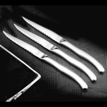 Steakmesser-Set Amefa Virgule Silberfarben Metall 23,5 x 1,9 x 0,8 cm (12 Stück)