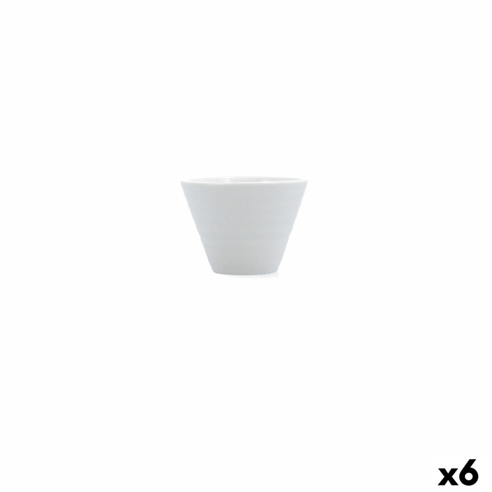 Satz für Appetithäppchen Ariane Artisan Weiß aus Keramik 11 cm (6 Stück)