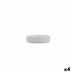 Satz für Appetithäppchen Ariane Artisan Weiß aus Keramik Ø 14 cm (4 Stück)