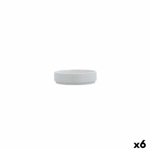 Satz für Appetithäppchen Ariane Artisan Weiß aus Keramik 12 cm (6 Stück)