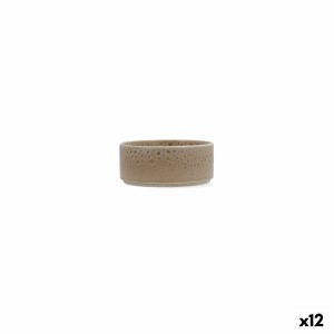 Satz für Appetithäppchen Ariane Porous Beige aus Keramik 12 cm (12 Stück)