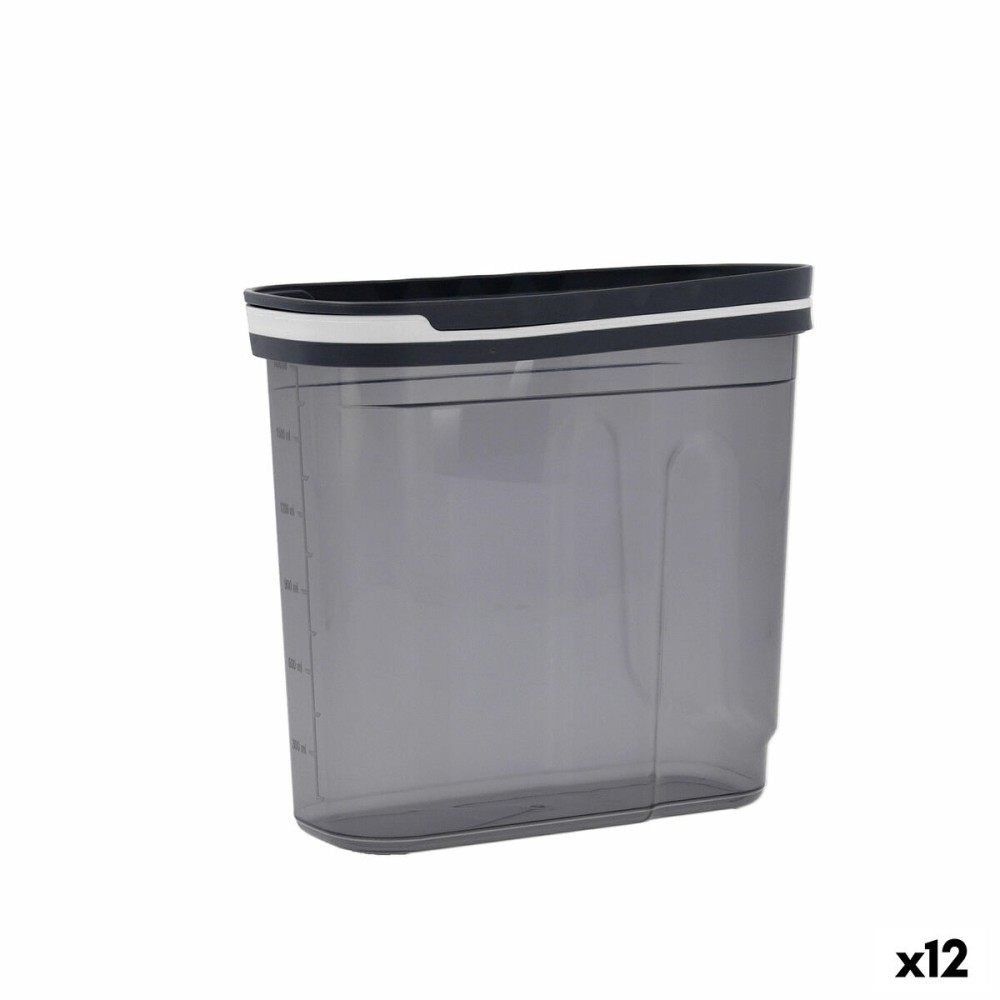 Food Preservation Container Quid City Grey 1,8 L With lid Dispenser (12 Units)
