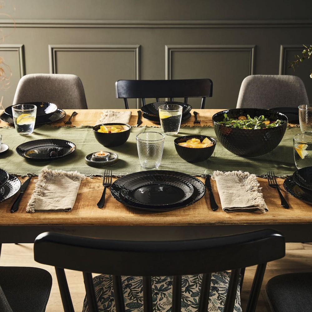 Snack Bowl Luminarc Pampille Noir Black (24 Units)