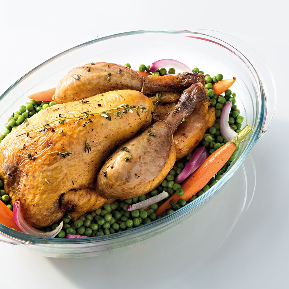 Ofenschüssel Ô Cuisine Ocuisine Vidrio Durchsichtig Glas Oval 40 x 28 x 7 cm (4 Stück)