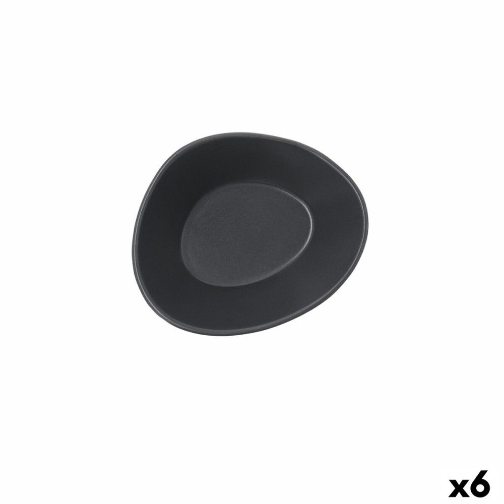 Ensemble à apértif Bidasoa Cosmos Gris Céramique 12 cm (6 Unités)