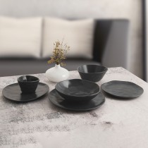 Ensemble à apértif Bidasoa Cosmos Gris Céramique 12 cm (6 Unités)