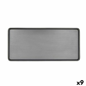 Kochschüssel Bidasoa Gio Grau Kunststoff 31,5 x 14,5 cm (9 Stück)