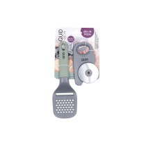 Pizza Cutter Quid Ozon Green Metal 2 Pieces