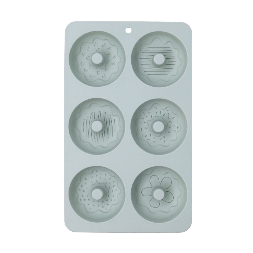Moule à pâtisserie Quid Ozon Vert Silicone (12 Unités)