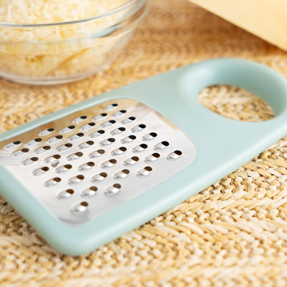 Multi-purpose grater Quid Ozon Green Metal 13 x 7,5 cm (12 Units)