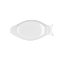 Kochschüssel Quid Gastro aus Keramik Weiß (32.5 x 15,5 x 2,5 cm) (Pack 6x)