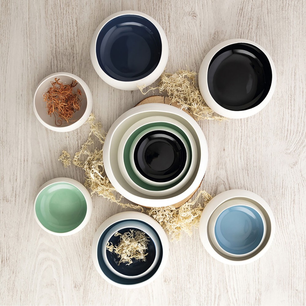 Snack Bowl Ariane Organic White Ceramic Ø 21 cm (2 Units)