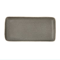Plateau Bidasoa Gio Gris Céramique 28 x 14 cm Rectangulaire (4 Unités)