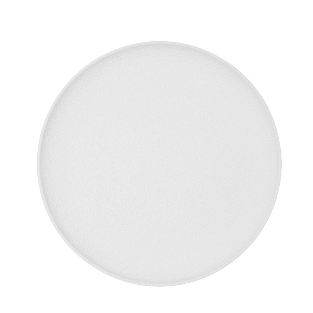 Flacher Teller Bidasoa Fosil Weiß aus Keramik 26,5 x 26,4 x 2,3 cm (6 Stück)
