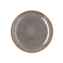 Flacher Teller Ariane Jaguar Freckles Braun aus Keramik 21 cm (12 Stück)