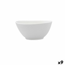Bol Bidasoa Fosil Blanc Céramique Carré