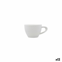 Ensemble de tasses à café Bidasoa Fosil Blanc Céramique Alumine 80 ml (12 Unités)