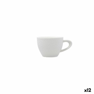 Ensemble de tasses à café Bidasoa Fosil Blanc Céramique Alumine 80 ml (12 Unités)