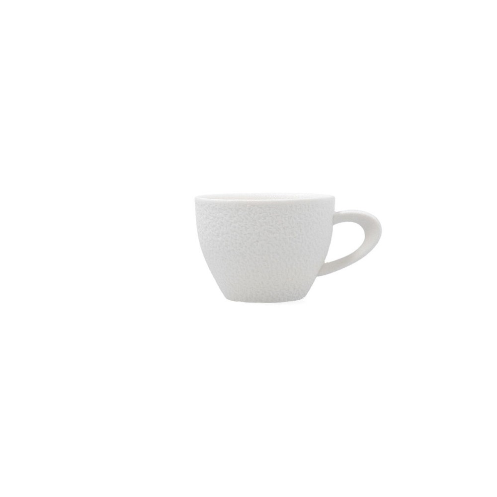 Satz von Kaffeetassen Bidasoa Fosil Weiß aus Keramik Tonerde 80 ml (12 Stück)